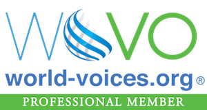 World Voices Organization logo and link